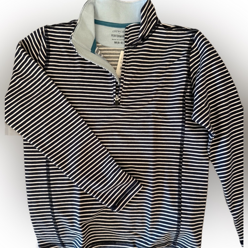Striped Performance Half-Zip - Picture 3 of 4